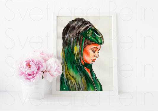 Vivien Leigh, Scarlett O'Hara, Gone with the Wind, ART PRINT Signed by Artist