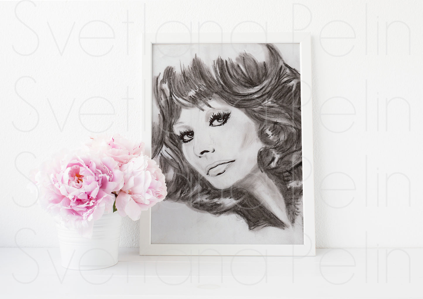 Sophia Loren, ART PRINT Signed by Artist