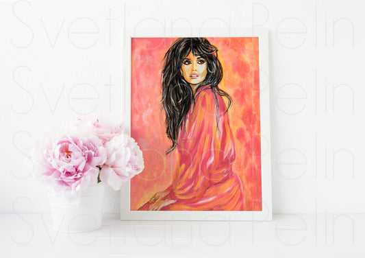 Penelope Cruz, ART PRINT Signed by Artist