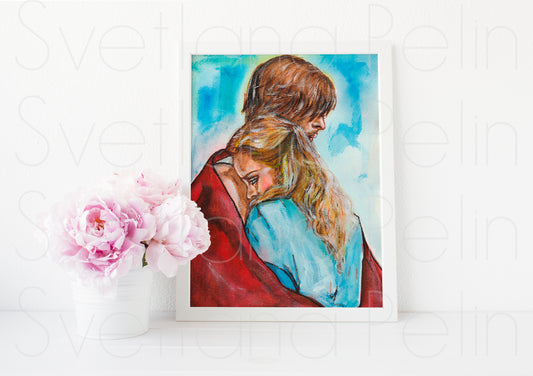 Rachel McAdams, Ryan Gosling, The Notebook, ART PRINT Signed by Artist