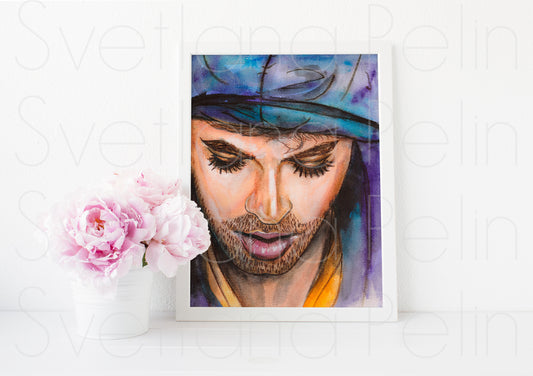 Enrique Iglesias, ART PRINT Signed by Artist