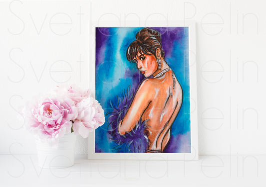Demi Moore, ART PRINT Signed by Artist