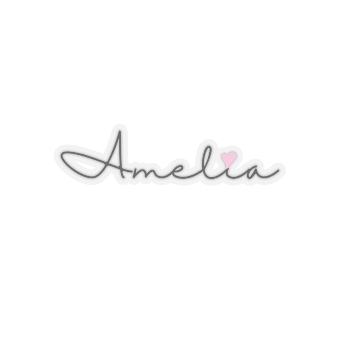 Amelia, Girl, Woman, Name, Kiss-Cut Stickers