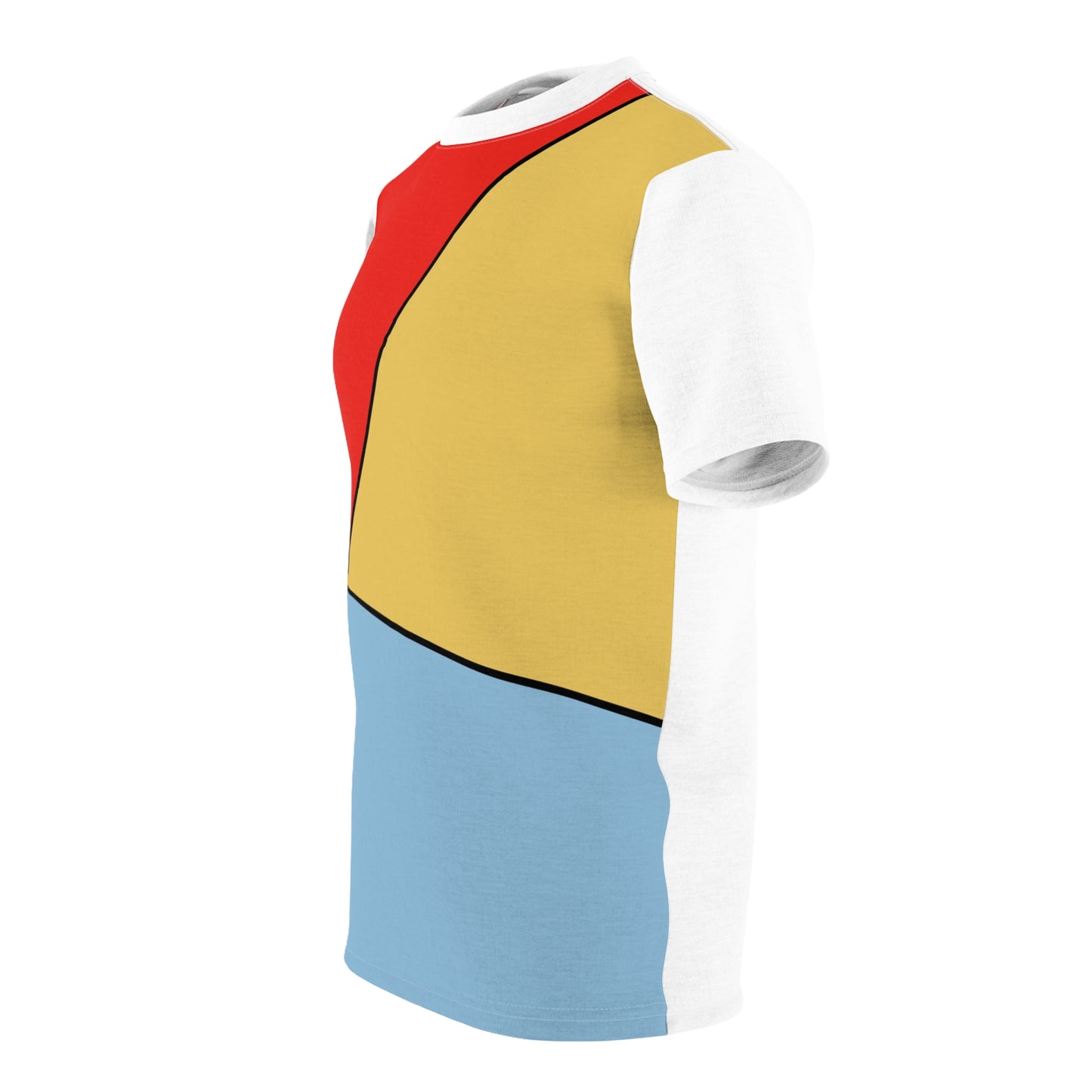 Red, Yellow, Blue, Unisex Cut & Sew Tee (AOP)