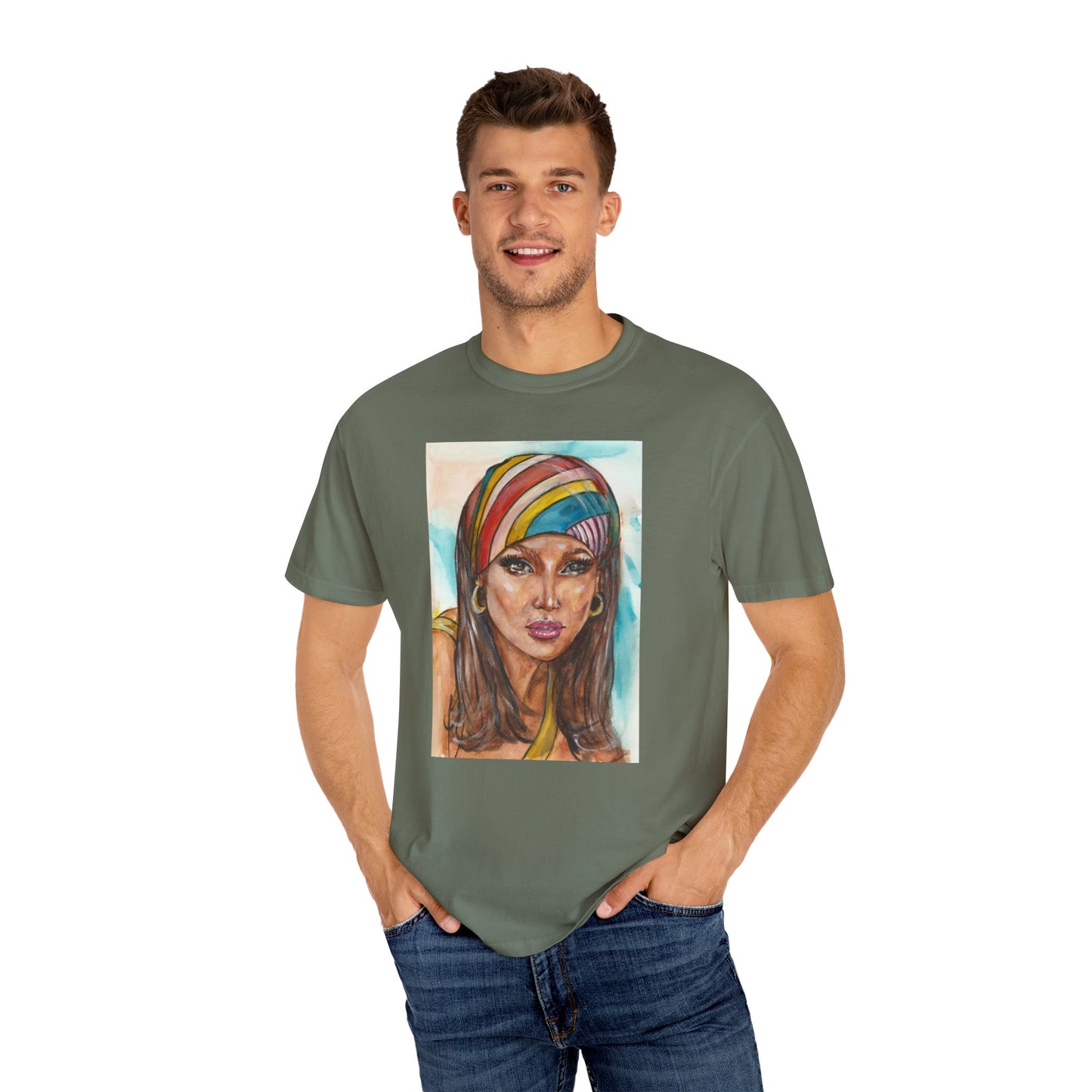 Jennifer Lopez, Unisex Garment-Dyed T-shirt