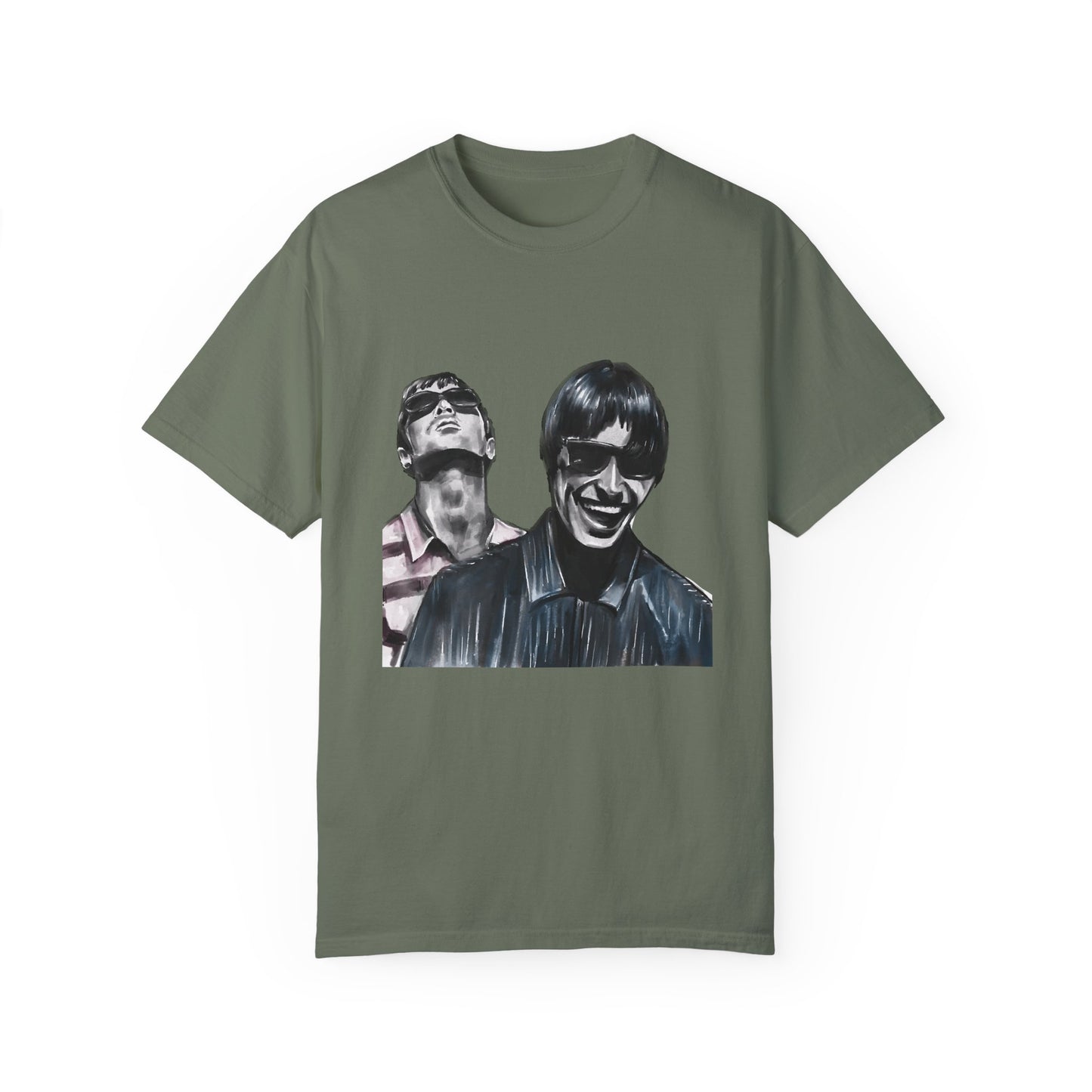 Liam & Noel Gallagher, Oasis, Unisex Garment-Dyed T-shirt