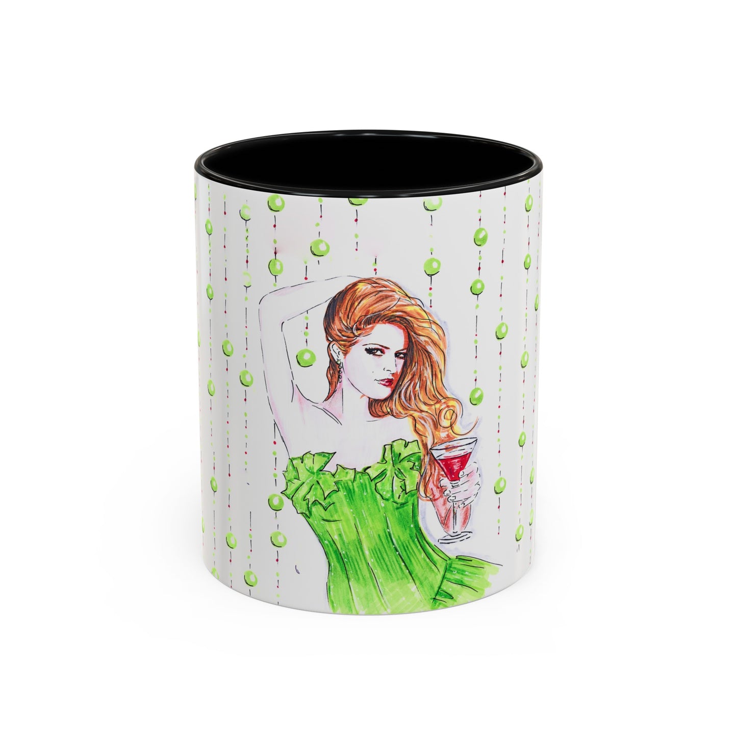 Eva Mendes, Accent Coffee Mug (11, 15oz)