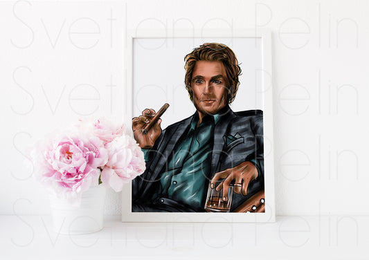 Matthew McConaughey, ART PRINT Signed by Artist