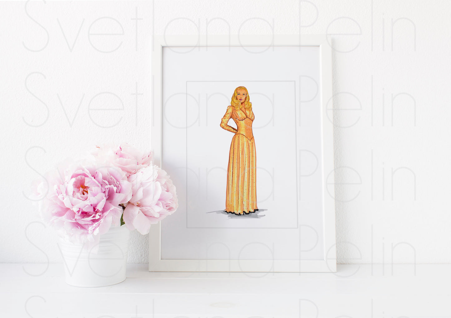 Veronica Lake, ART PRINT Signed by Artist