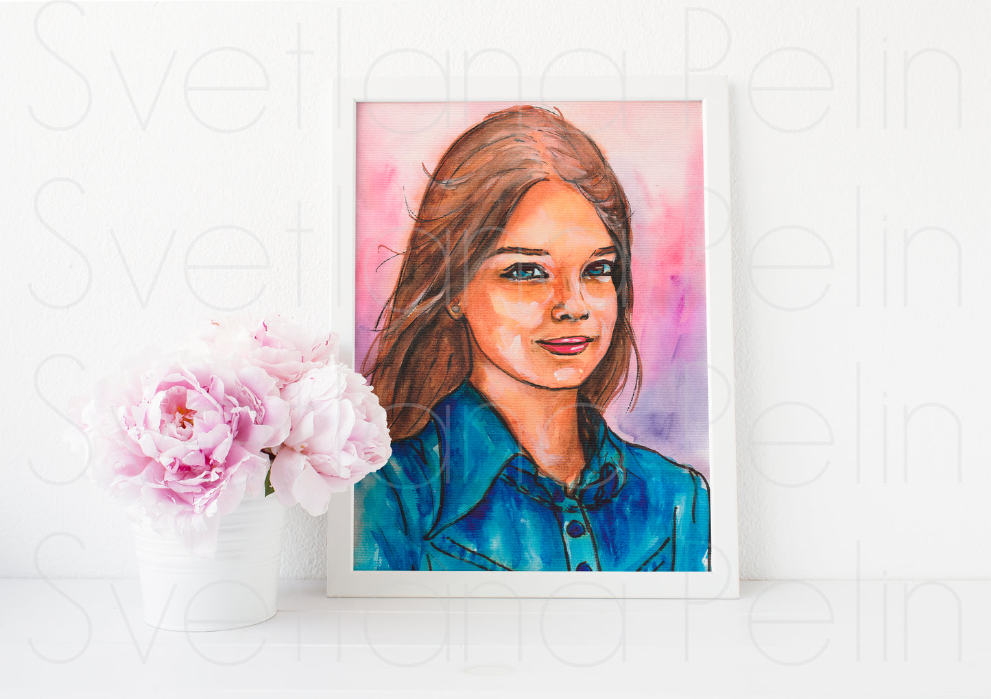 Brooke Shields, ART PRINT Signed by Artist