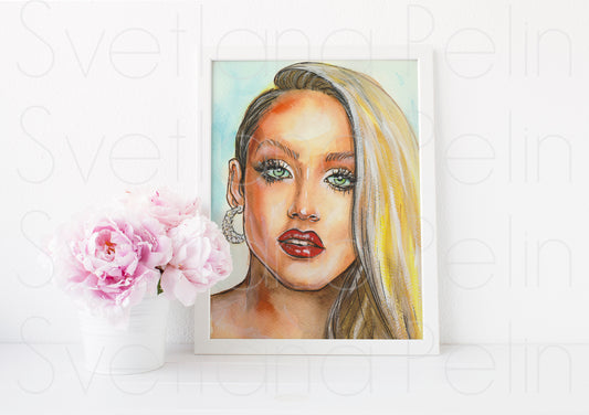 Jerry Hall, ART PRINT Signed by Artist