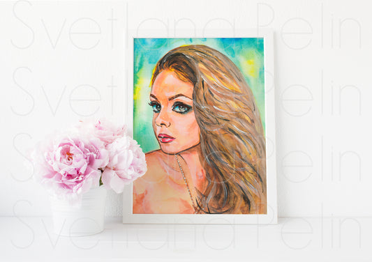 Mila Kunis, ART PRINT Signed by Artist