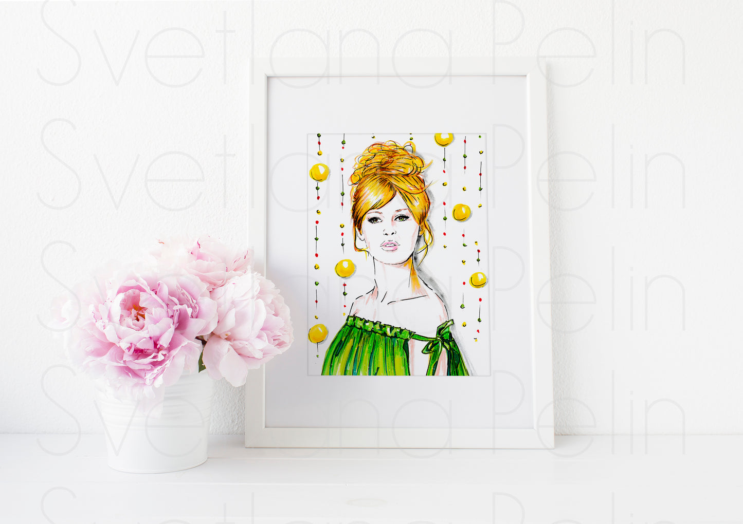 Brigitte Bardot, ART PRINT Signed by Artist