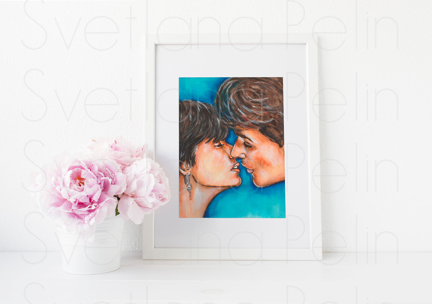 Demi Moore, Patrick Swayze, ART PRINT Signed by Artist