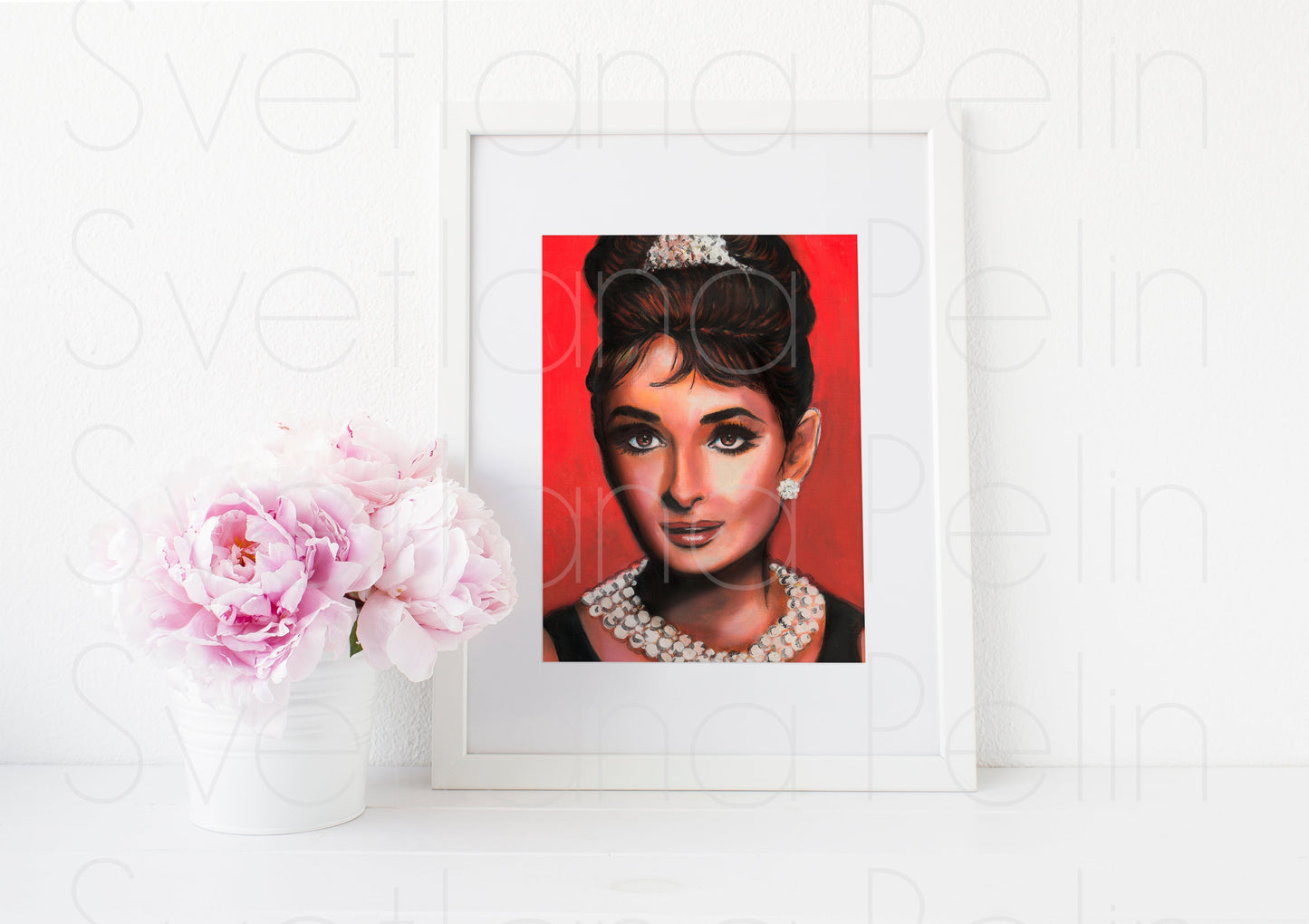 Audrey Hepburn, Breakfast at Tiffany's, ART PRINT Signed by Artist