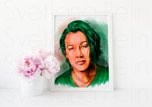Keanu, ART PRINT Signed by Artist
