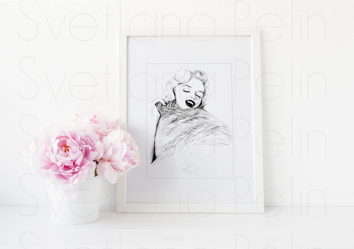 Marilyn Monroe, Gentlemen Prefer Blondes, GPB, ART PRINT Signed by Artist