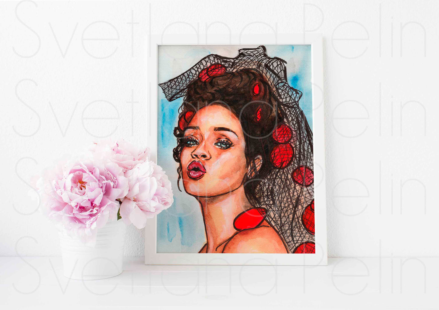 Rihanna, ART PRINT Signed by Artist