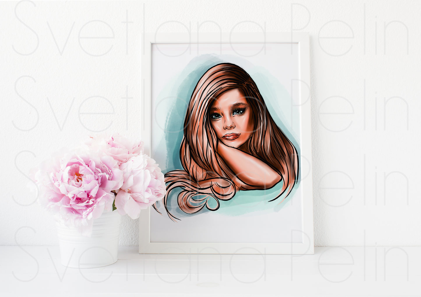 Brooke Shields, ART PRINT Signed by Artist