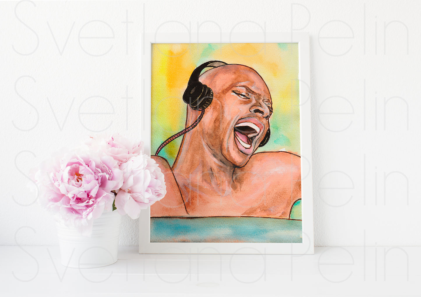 Omar Sy, ART PRINT Signed by Artist