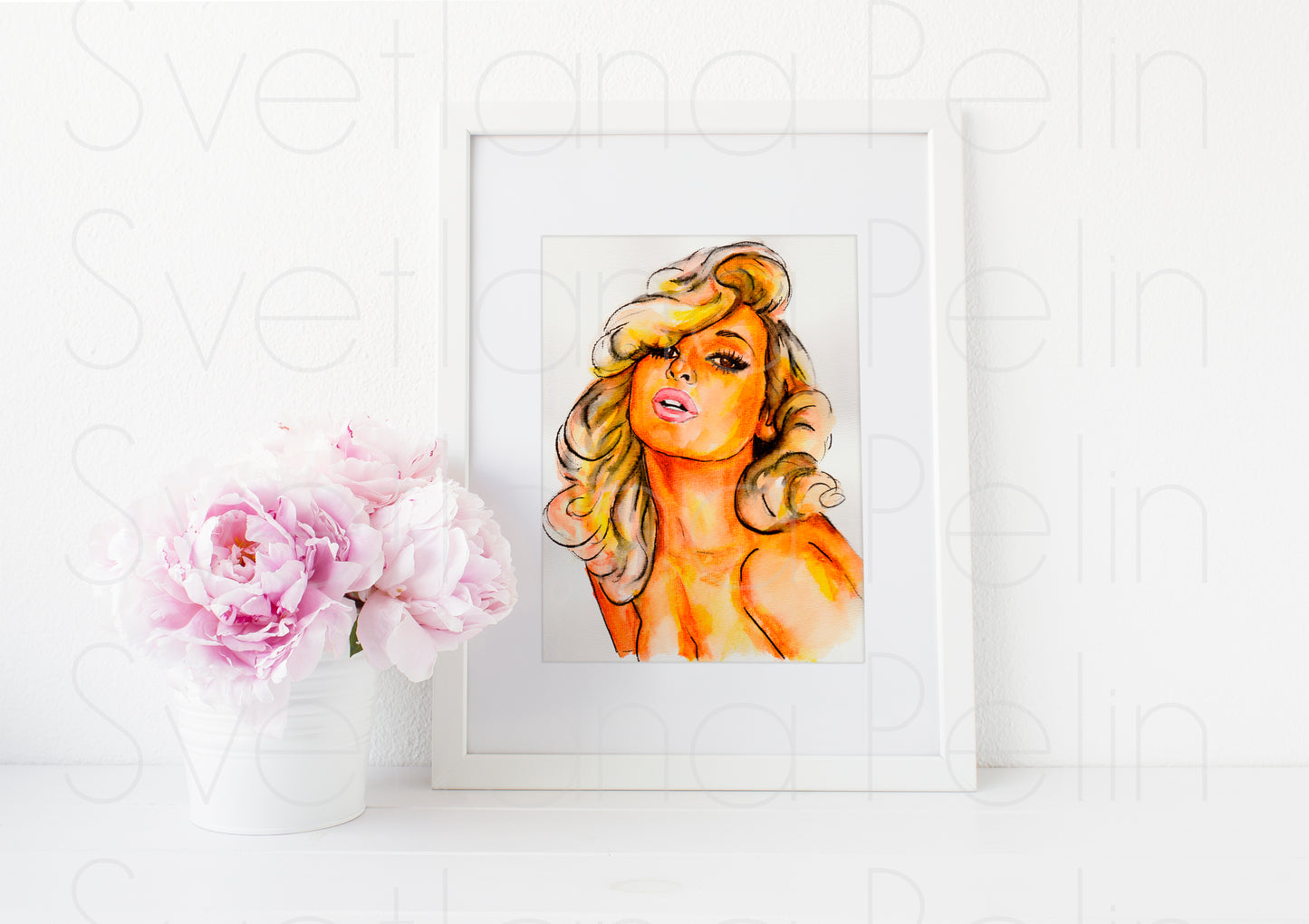 Jayne Mansfield, ART PRINT Signed by Artist