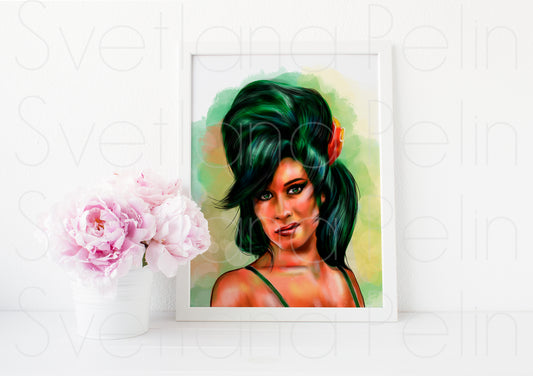 Amy, ART PRINT Signed by Artist