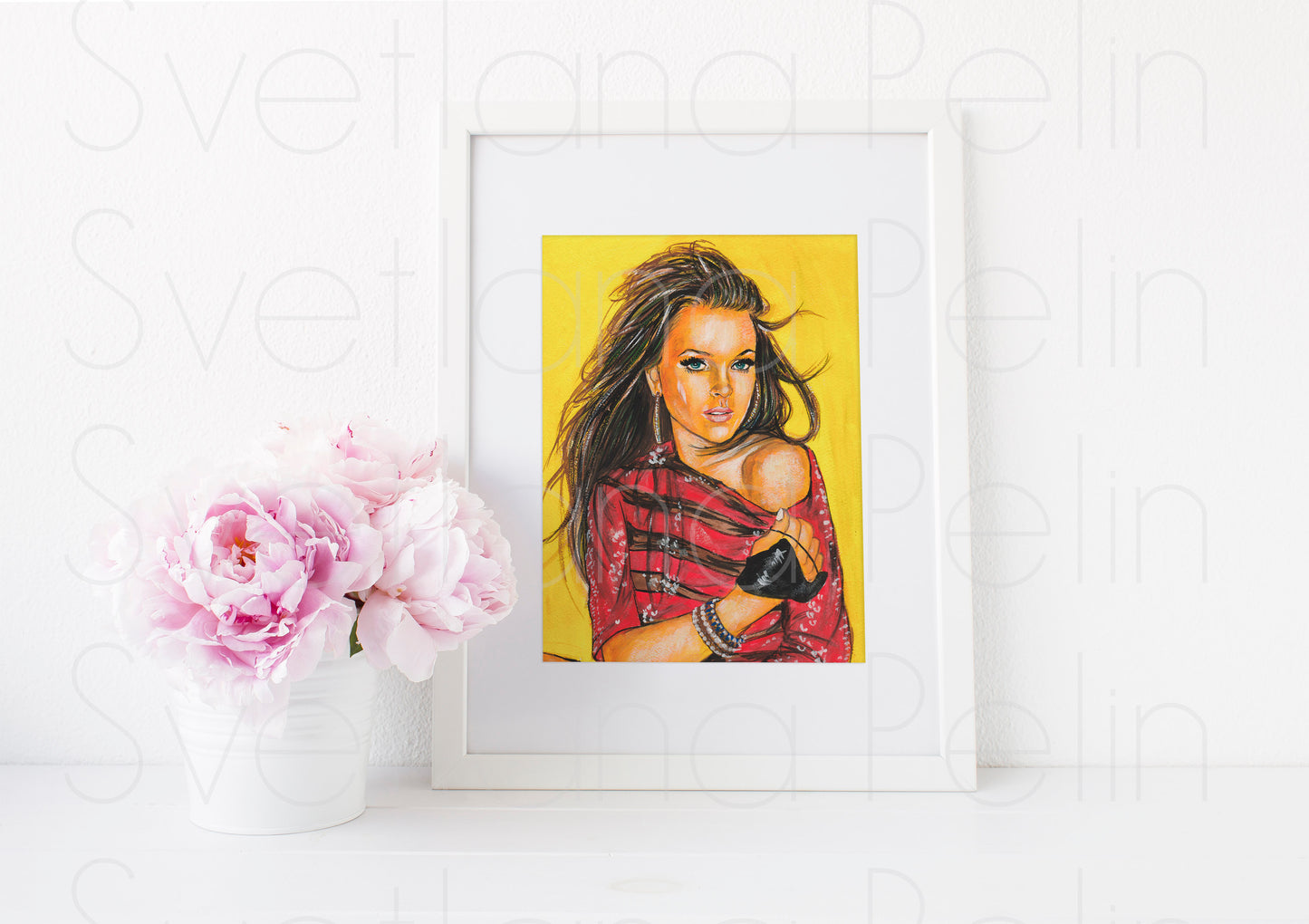 Lindsay Lohan, ART PRINT Signed by Artist