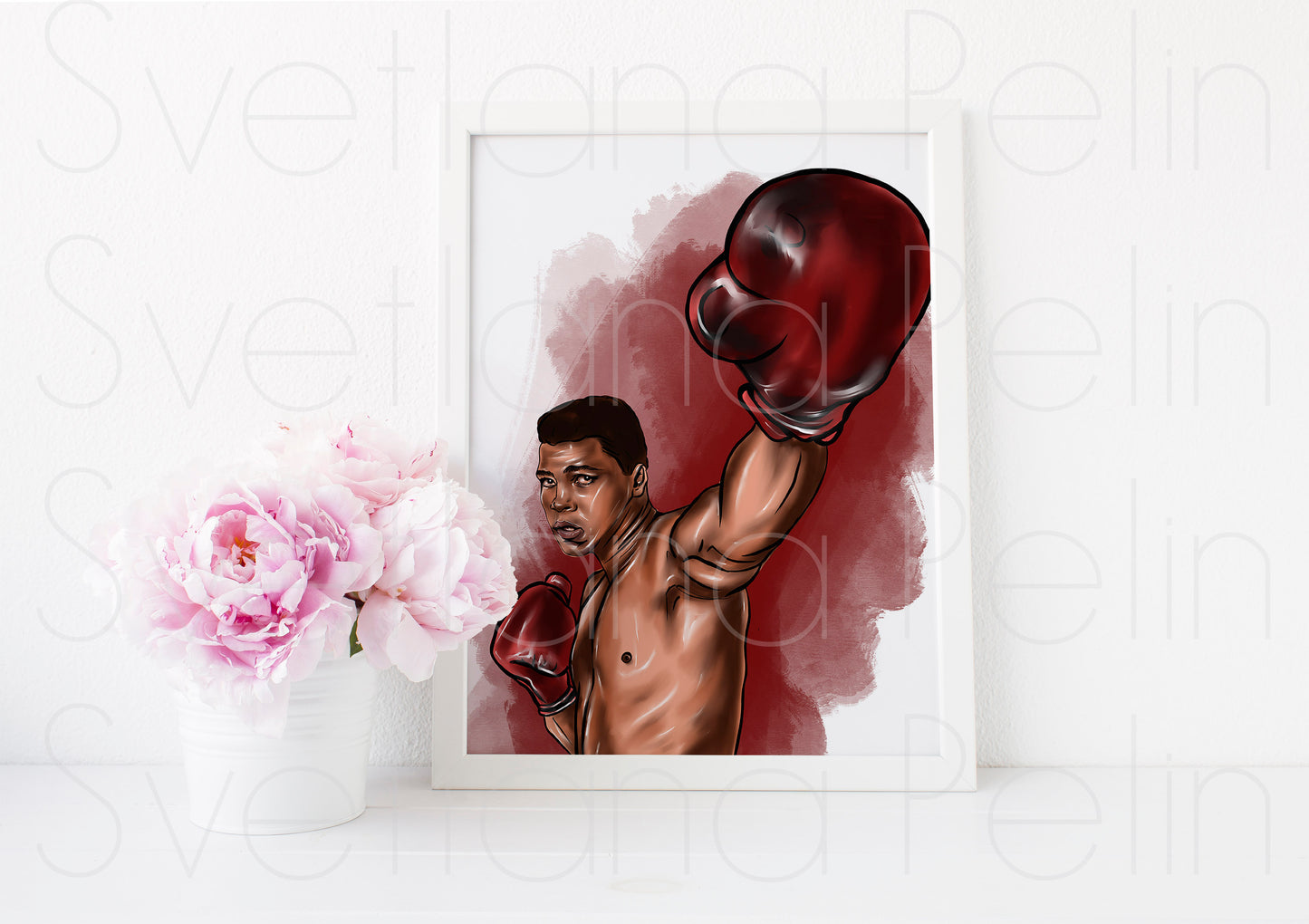 Muhammad Ali, ART PRINT Signed by Artist