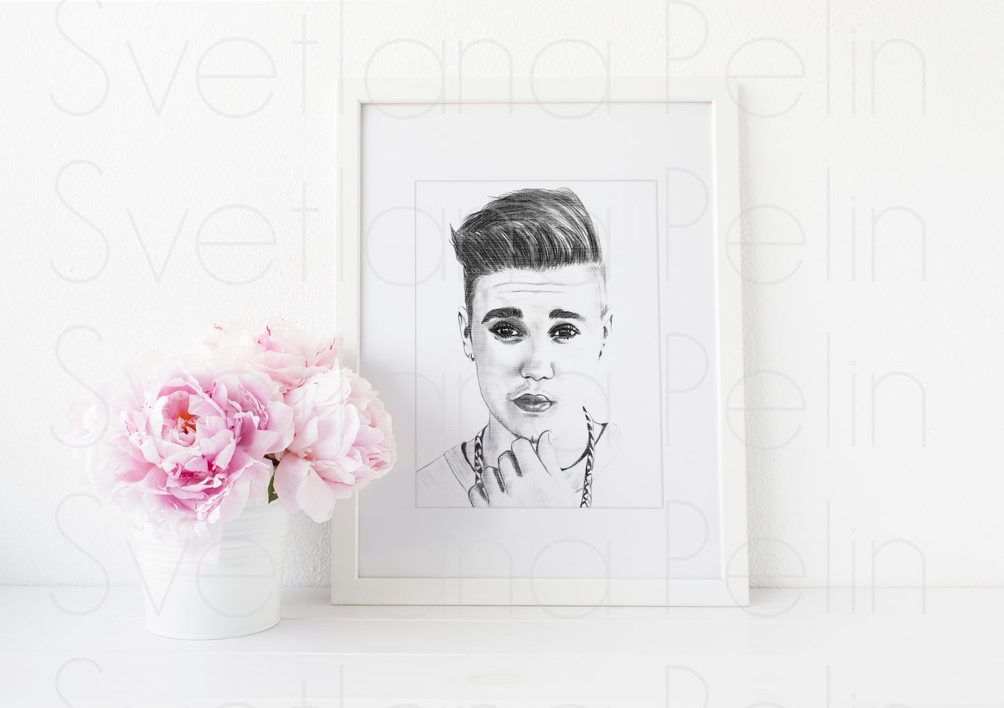 Justin, ART PRINT Signed by Artist