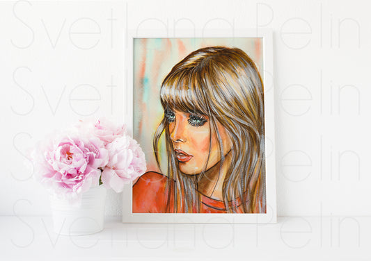 Jane Birkin, ART PRINT Signed by Artist