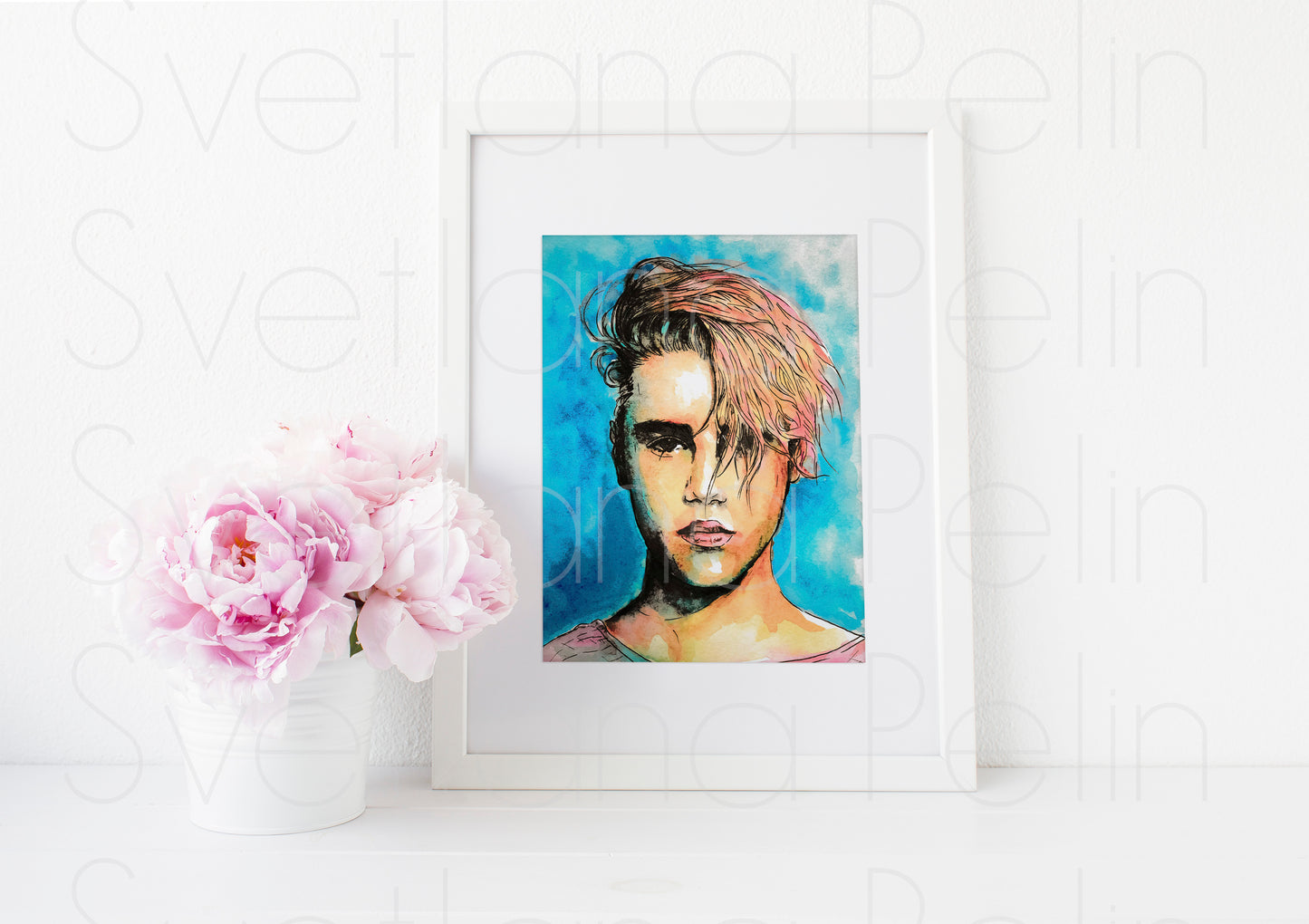 Justin, ART PRINT Signed by Artist