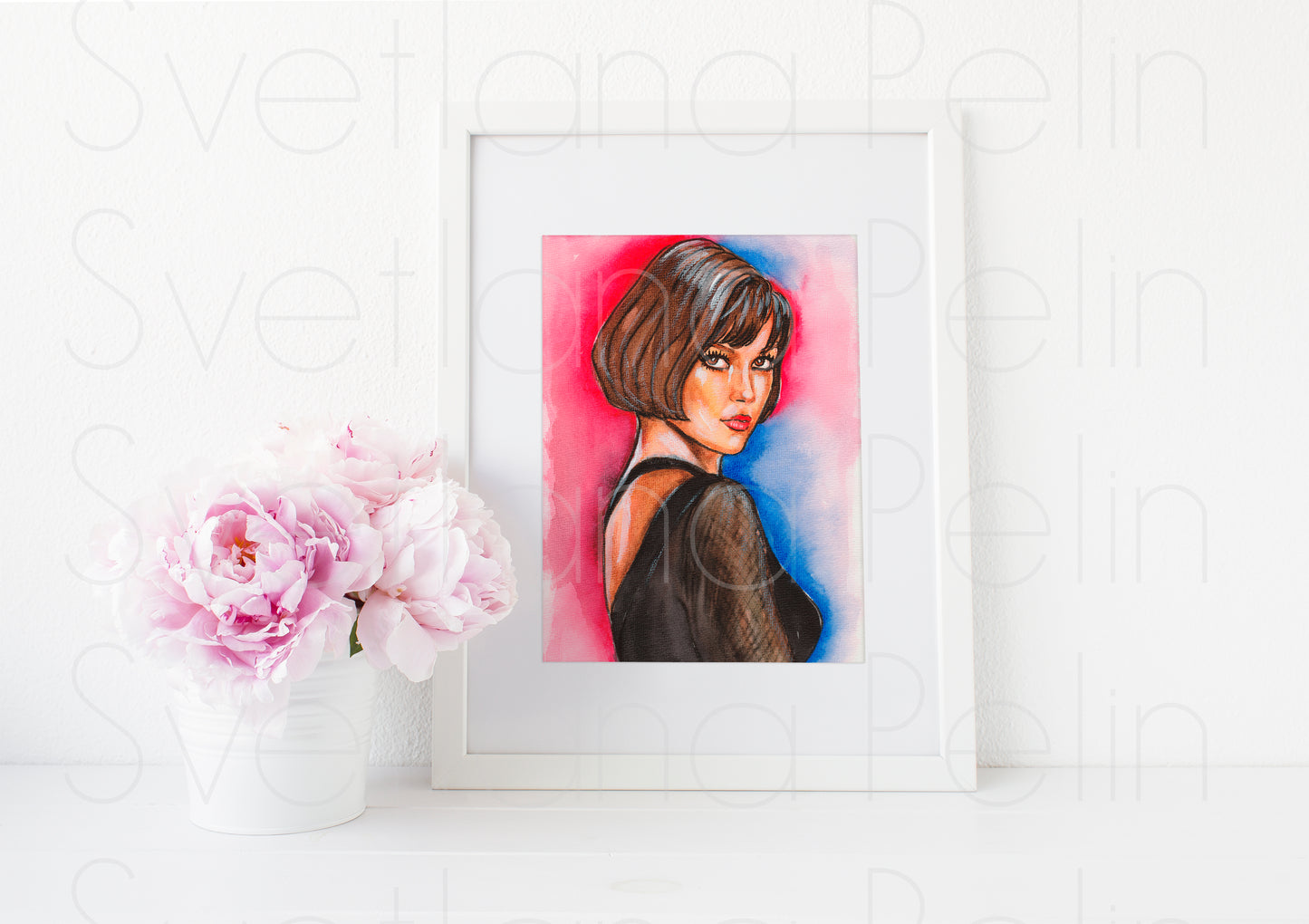 Catherine Zeta-Jones, ART PRINT Signed by Artist