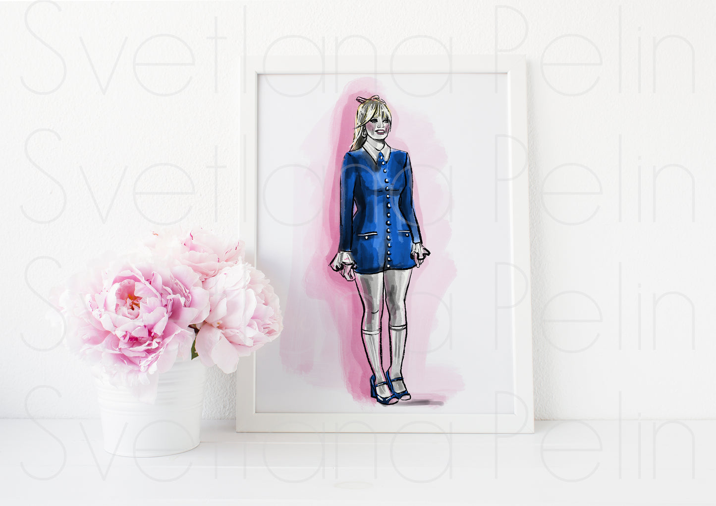 Margot Robbie, ART PRINT Signed by Artist