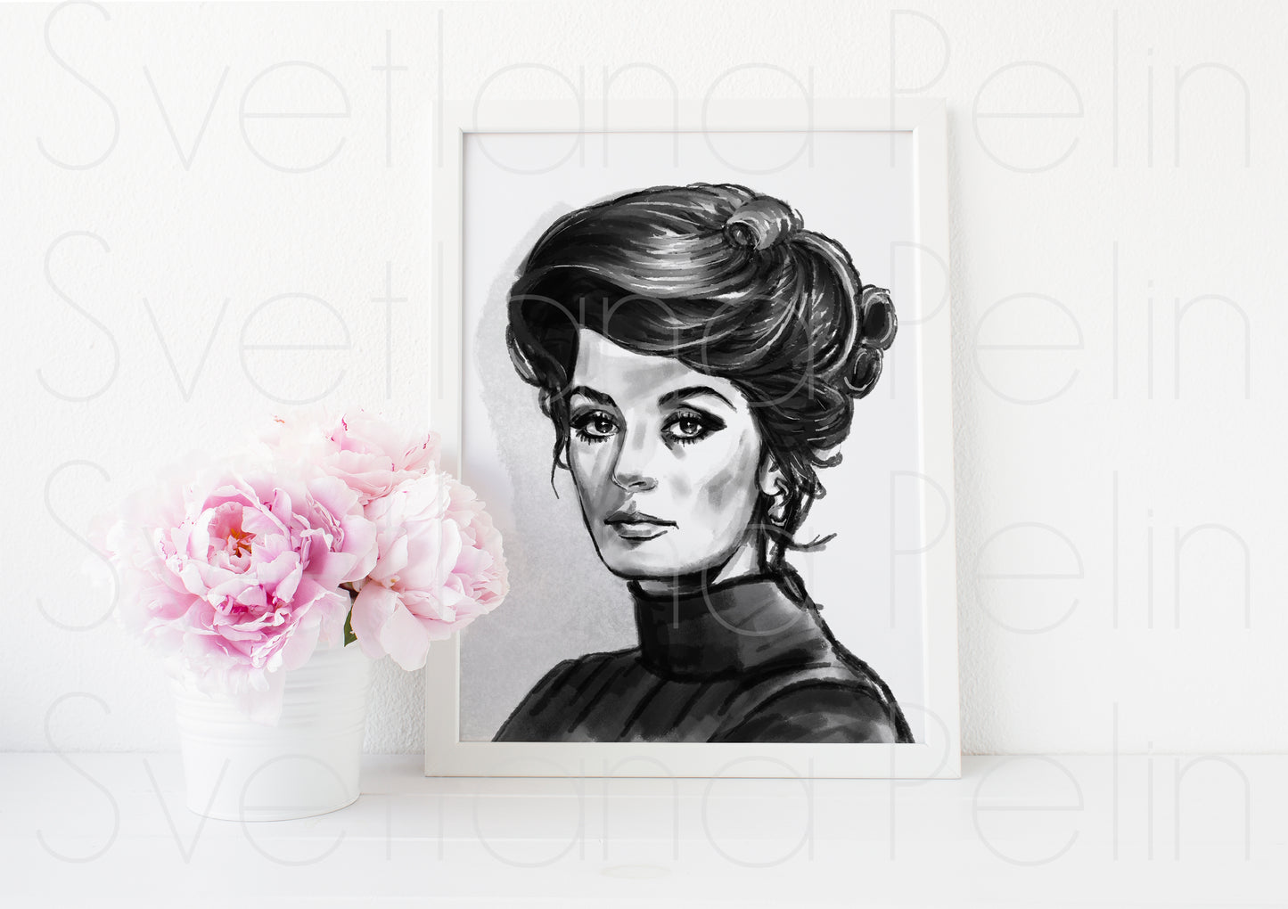 Anouk Aimee, ART PRINT Signed by Artist