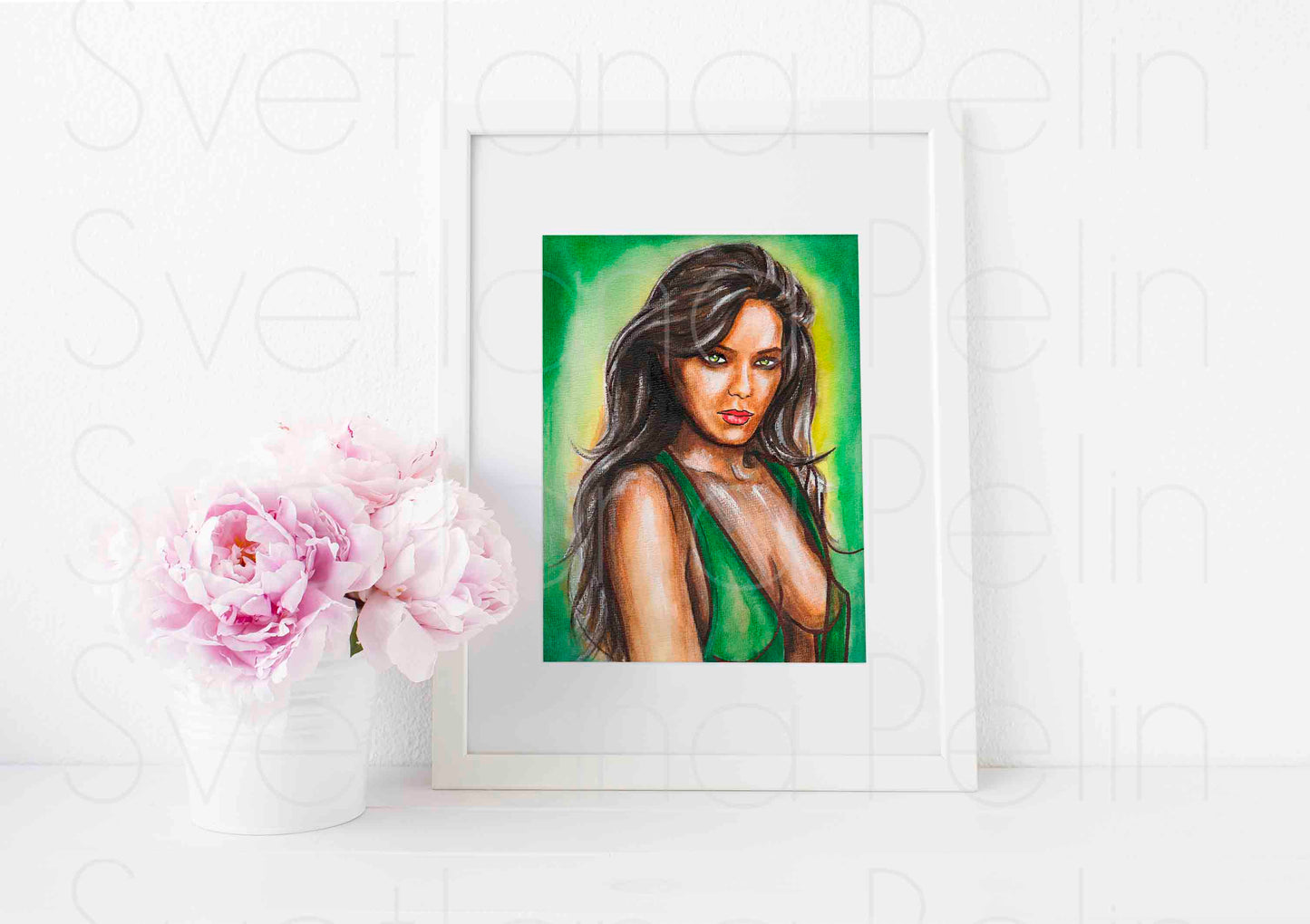 Ornella Muti, ART PRINT Signed by Artist