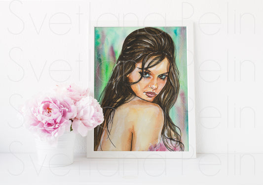 Claudia Cardinale, ART PRINT Signed by Artist