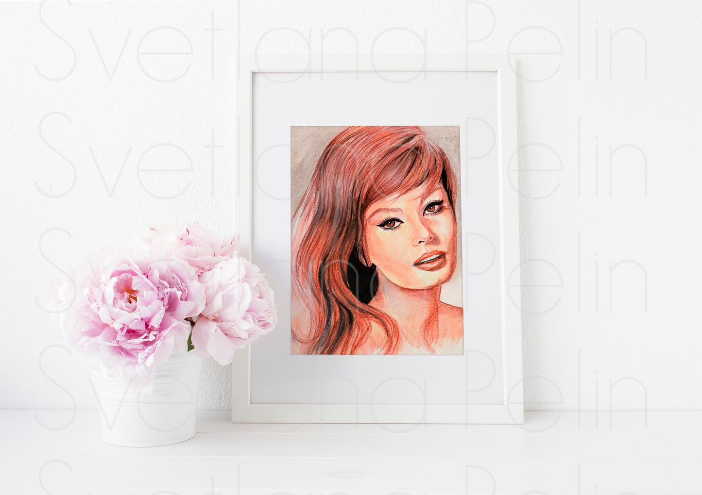 Sophia Loren, ART PRINT Signed by Artist