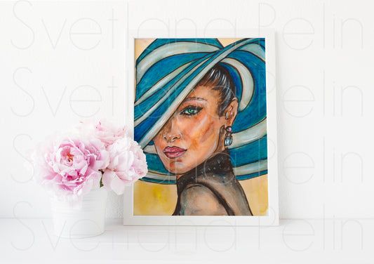 Bella Hadid, ART PRINT Signed by Artist