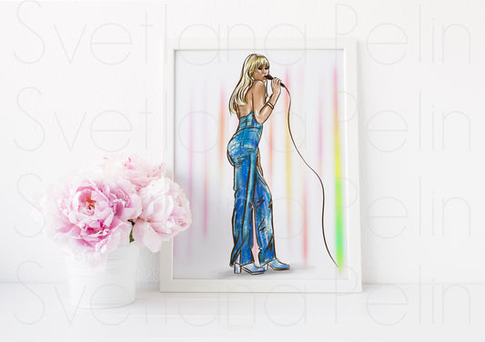 Agnetha AF, ART PRINT Signed by Artist
