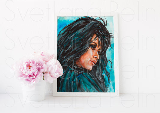 Shannen Doherty, Beverly Hills, ART PRINT Signed by Artist
