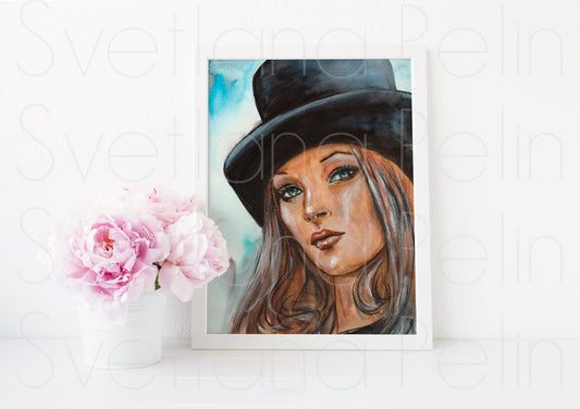 Kate Moss, ART PRINT Signed by Artist