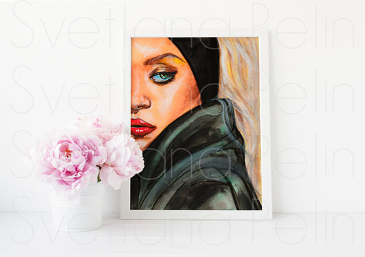 Sydney Sweeney, ART PRINT Signed by Artist