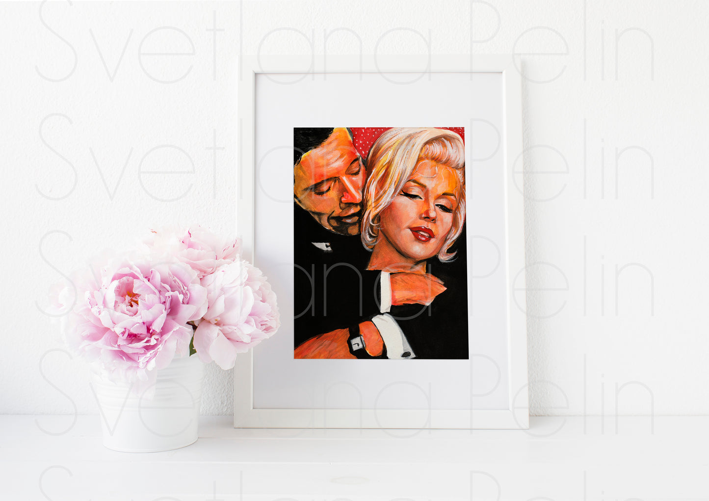 Marilyn Monroe, Yves Montand, Let's Make Love, LML, ART PRINT Signed by Artist