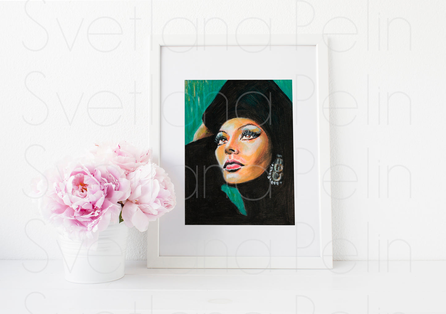 Sophia Loren, ART PRINT Signed by Artist