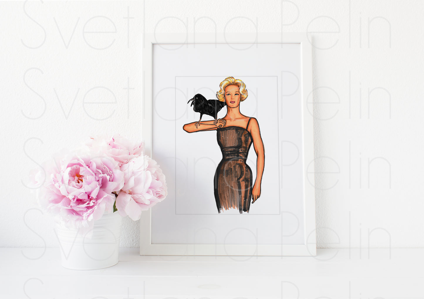 Tippi Hedren, ART PRINT Signed by Artist