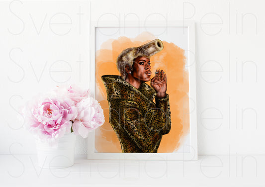 Chris Tucker, ART PRINT Signed by Artist