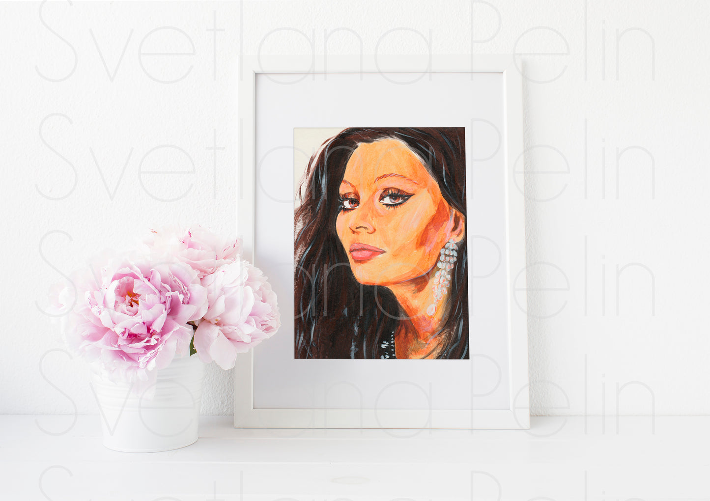 Sophia Loren, ART PRINT Signed by Artist