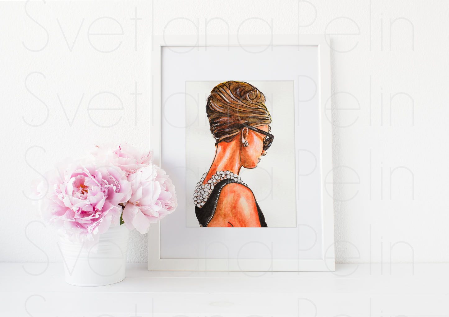 Audrey Hepburn, Breakfast at Tiffany's, ART PRINT Signed by Artist