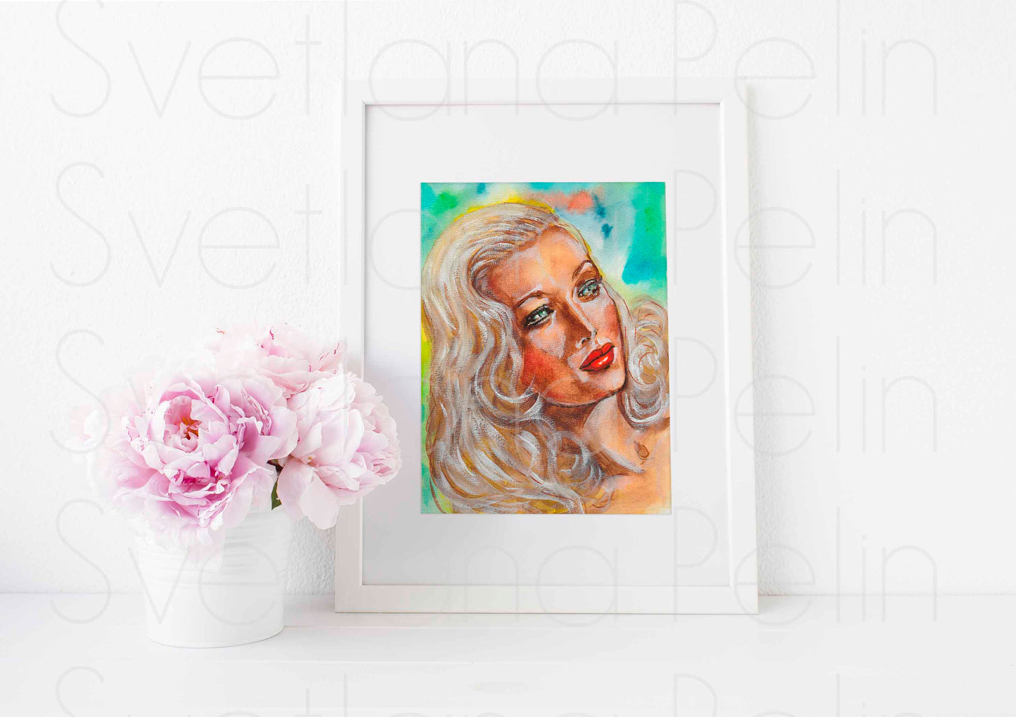 Veronica Lake, ART PRINT Signed by Artist