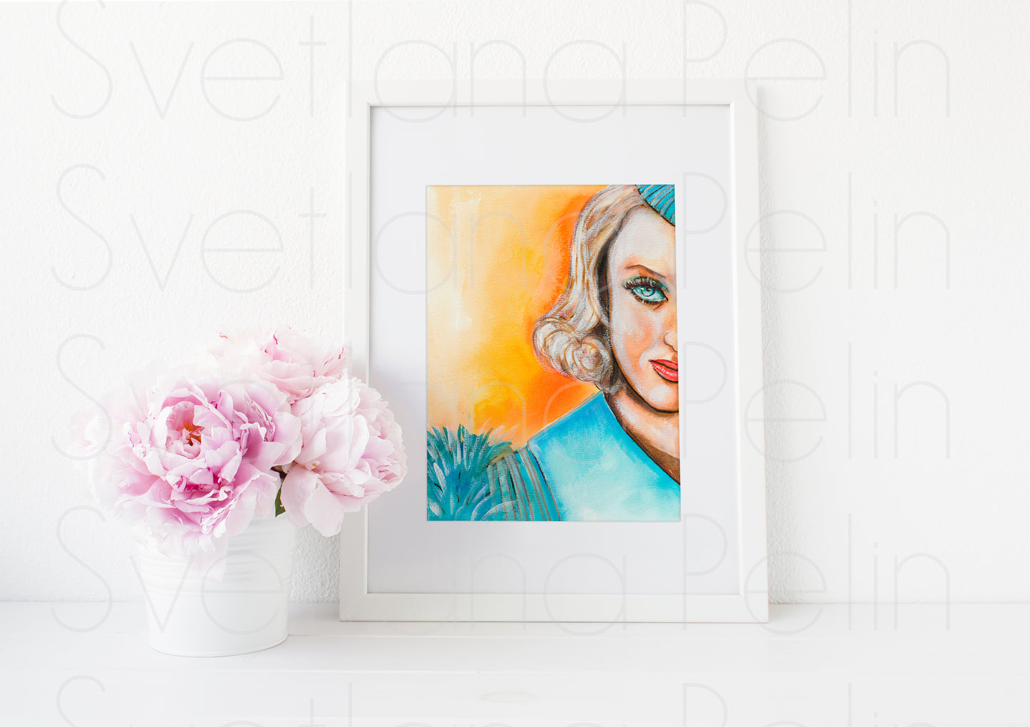 Bette Davis, ART PRINT Signed by Artist